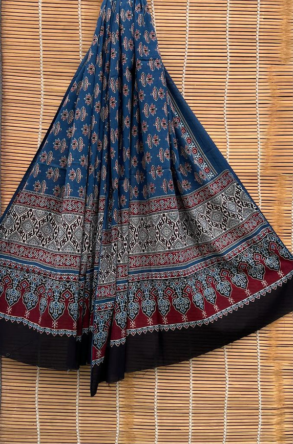 Pure cotton Azrak Print Dupatta.