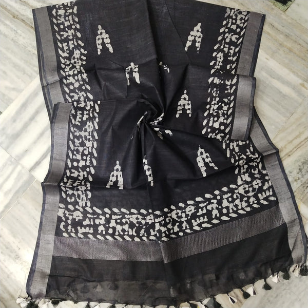 Bhagalpuri semi linen dupatta