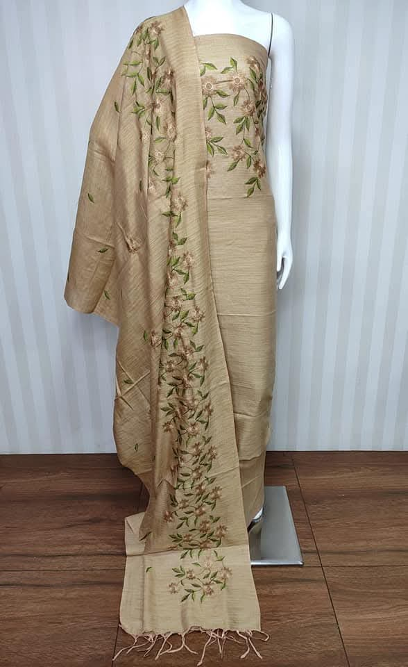 Khaddi Cotton Embroidery Unstitched Suit .