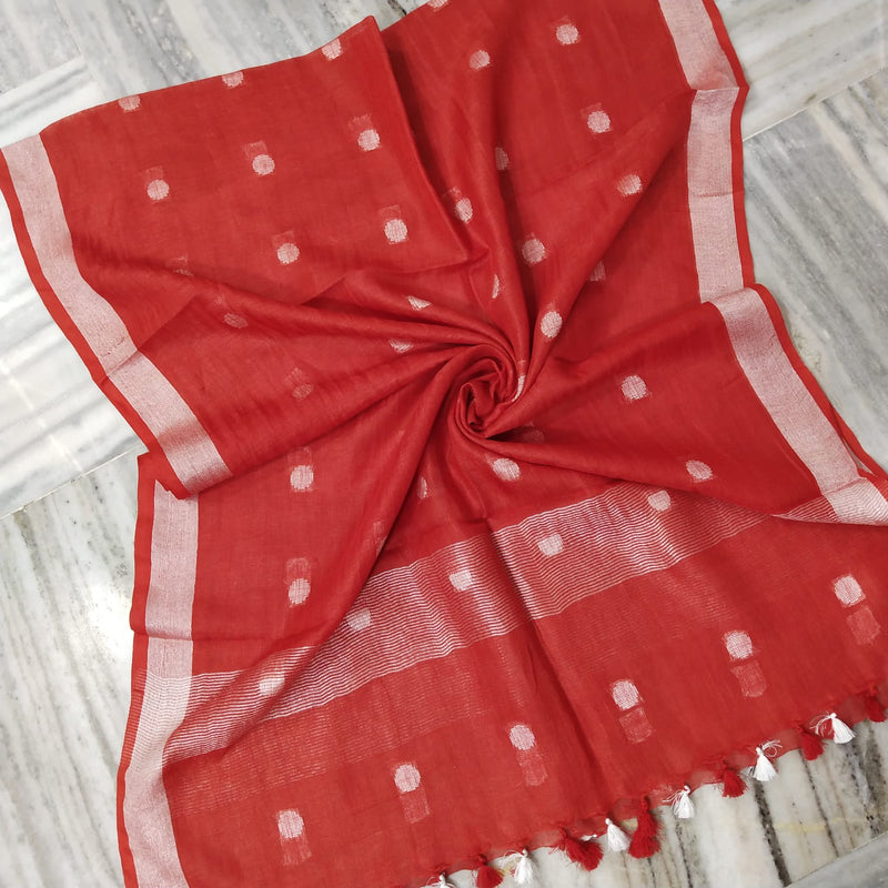 Bhagalpuri semi linen dupatta