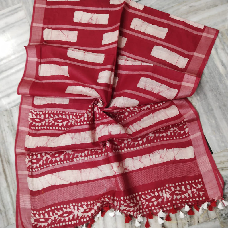 Bhagalpuri semi linen dupatta