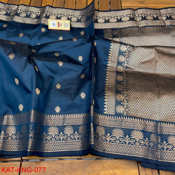 Pure Kanjivaram Silk Hand weaved saree With Blouse. ( length- 6.5 meter )