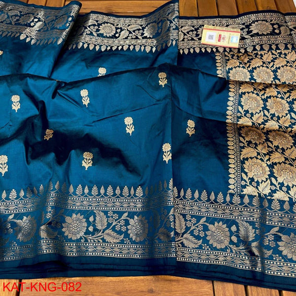 Pure Kanjivaram Silk Hand weaved saree With Blouse. ( length- 6.5 meter )