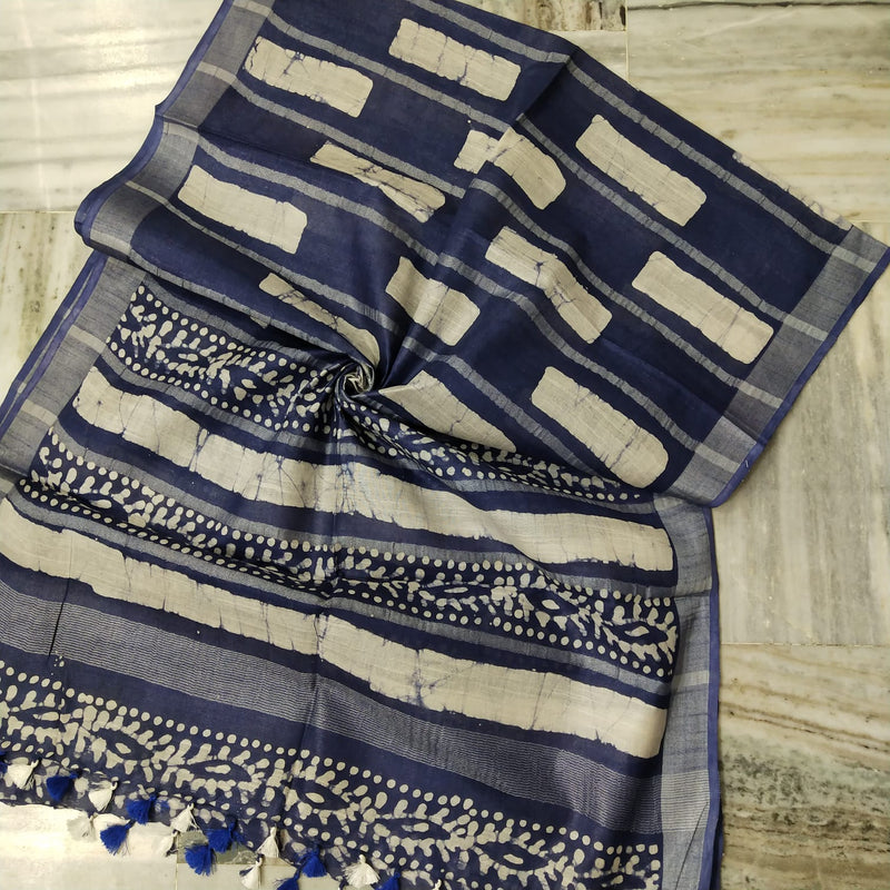 Bhagalpuri semi linen dupatta