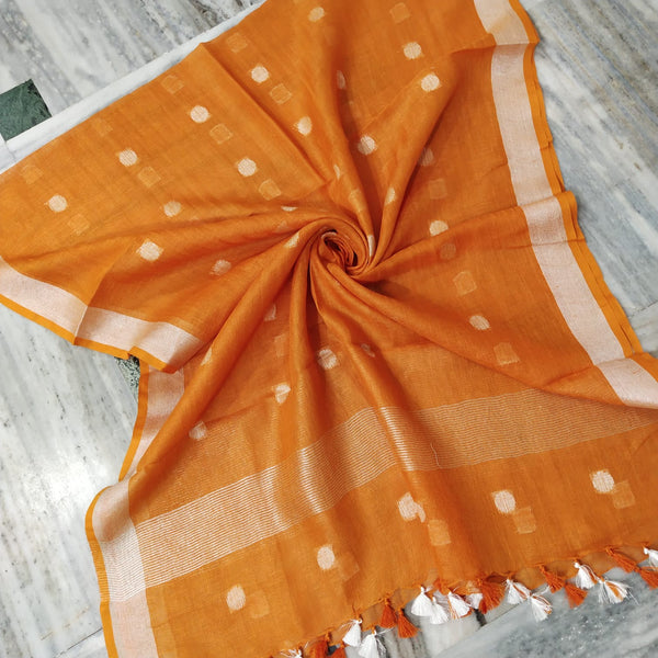 Bhagalpuri semi linen dupatta