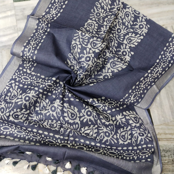 Bhagalpuri semi linen dupatta