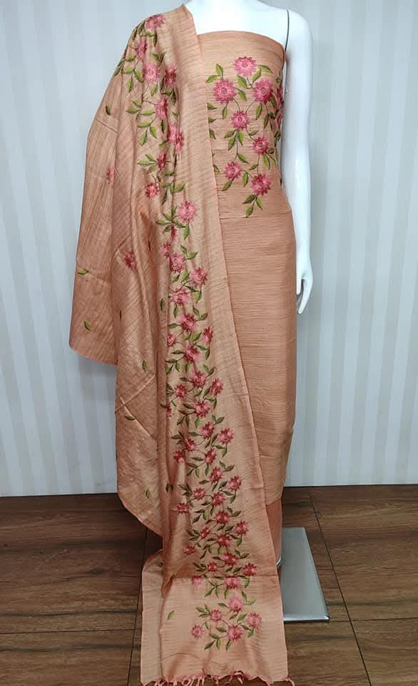 Khaddi Cotton Embroidery Unstitched Suit .