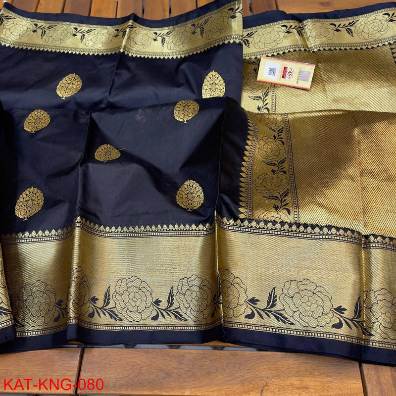 Pure Kanjivaram Silk Hand weaved saree With Blouse. ( length- 6.5 meter )