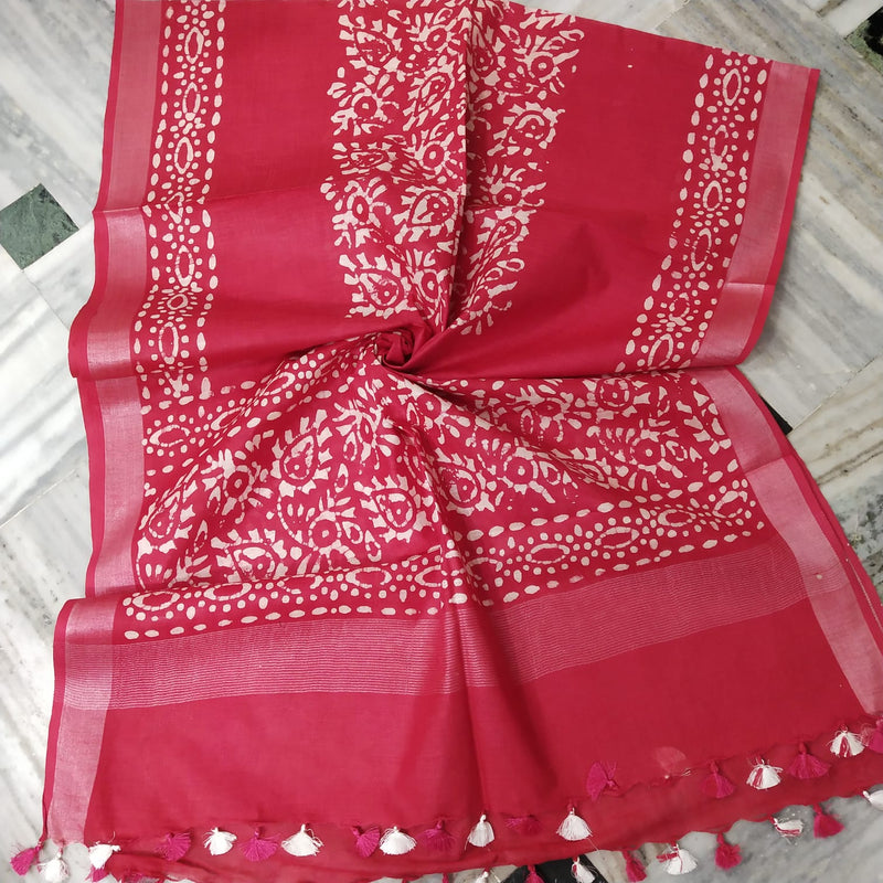 Bhagalpuri semi linen dupatta