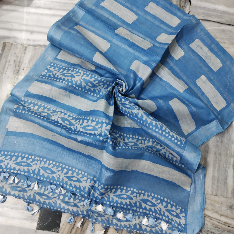 Bhagalpuri semi linen dupatta