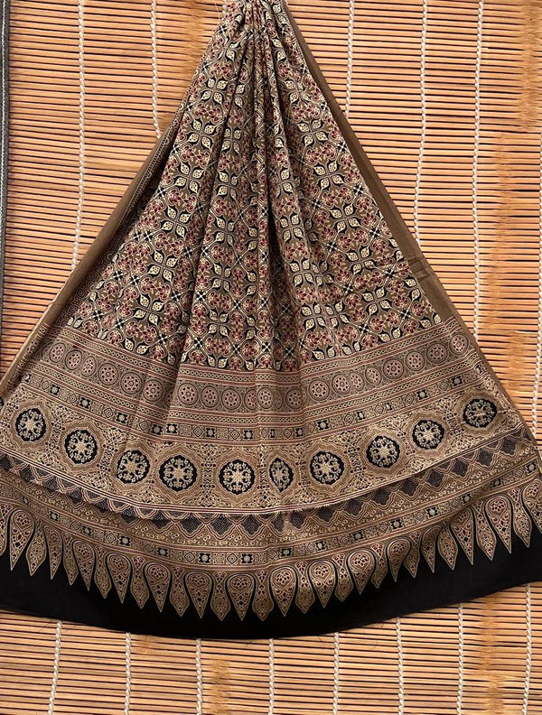 Pure cotton Azrak Print Dupatta.