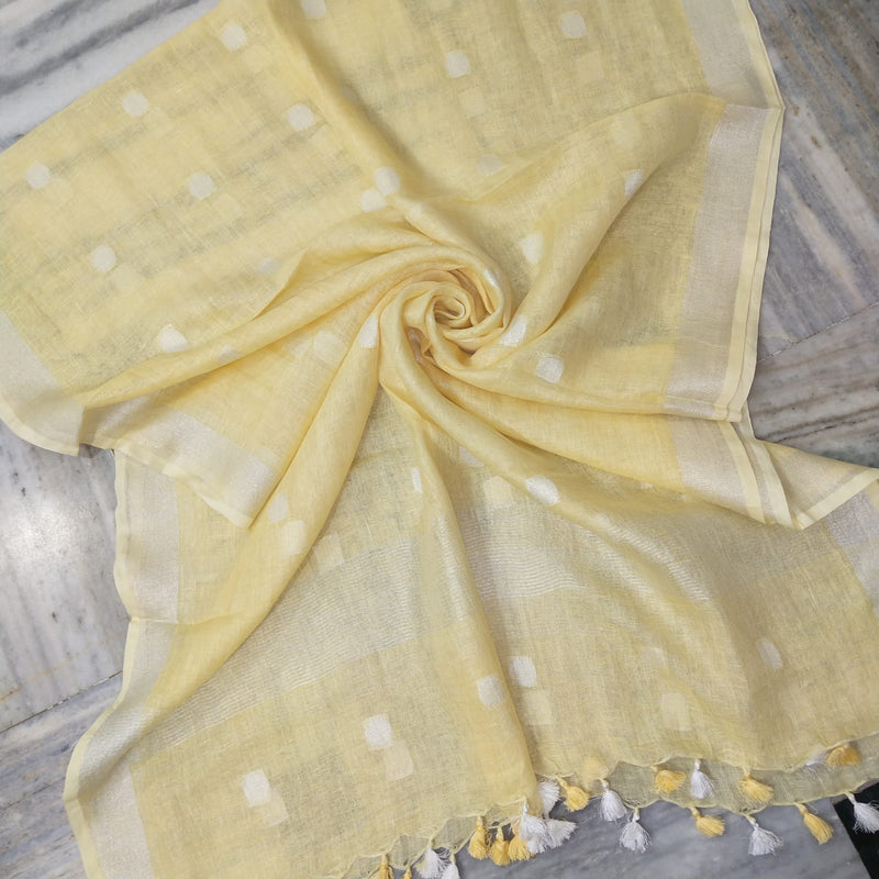 Bhagalpuri semi linen dupatta