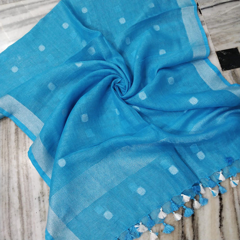 Bhagalpuri semi linen dupatta