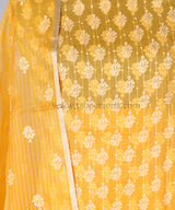 Banarasi Pure Organza Silk Embroidery Unstitched Suit With Organza Silk Dupatta.