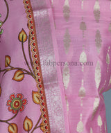 Pure Banarasi Chanderi Zari Booti Weaved Suit With Chanderi Silk Digital Print Dupatta