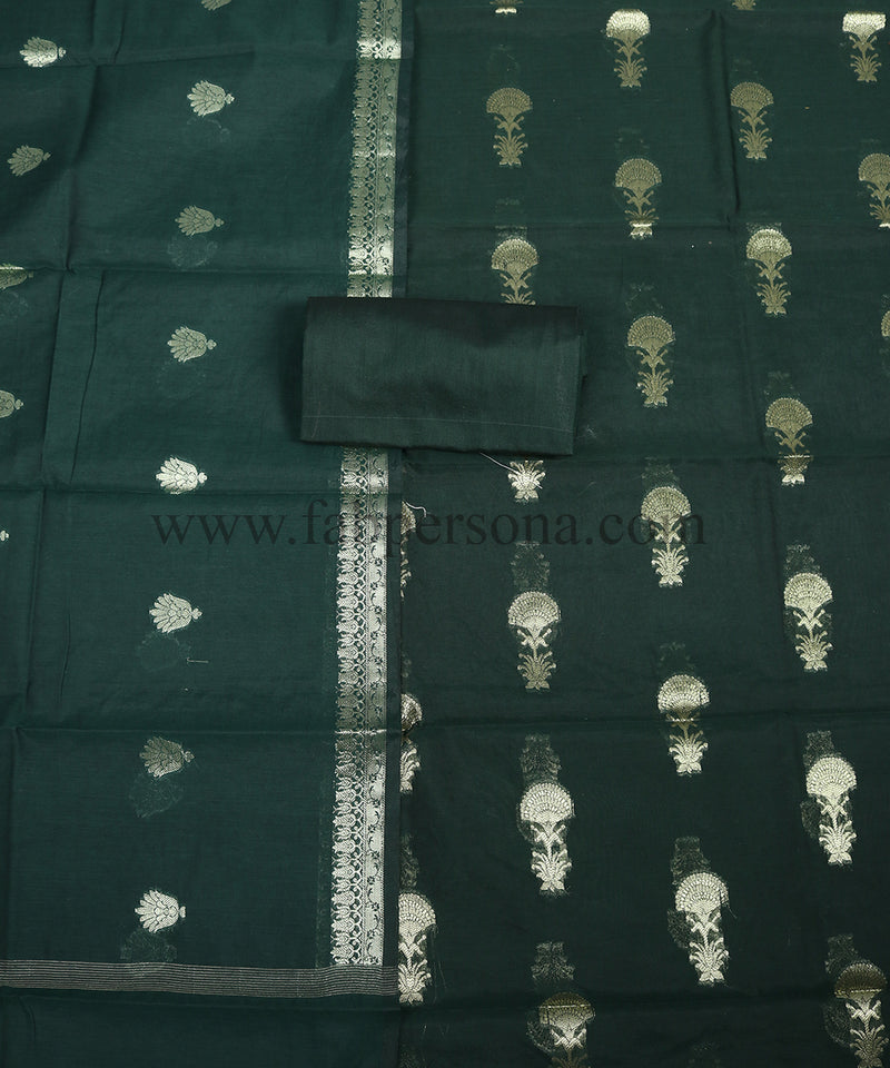 Pure Banarasi Chanderi Resham Mesriced suit with Dupatta.