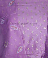 Pure Banarasi Chiniya Silk Buti Unstitched Suit With Organza Silk Dupatta