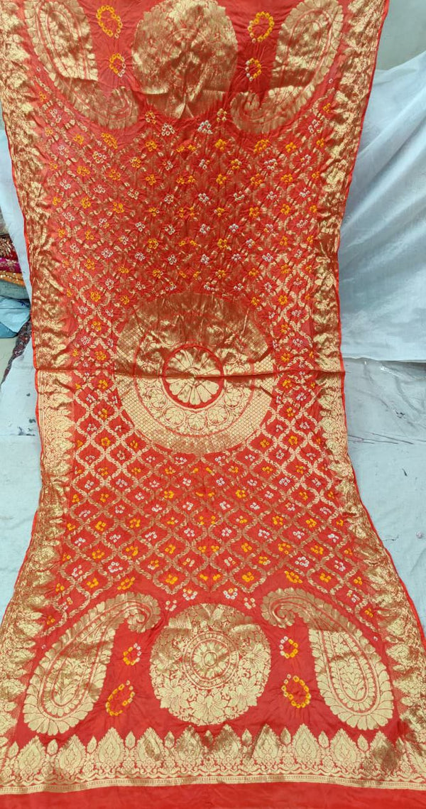 Banarasi Ghatchola Zari work dupaata