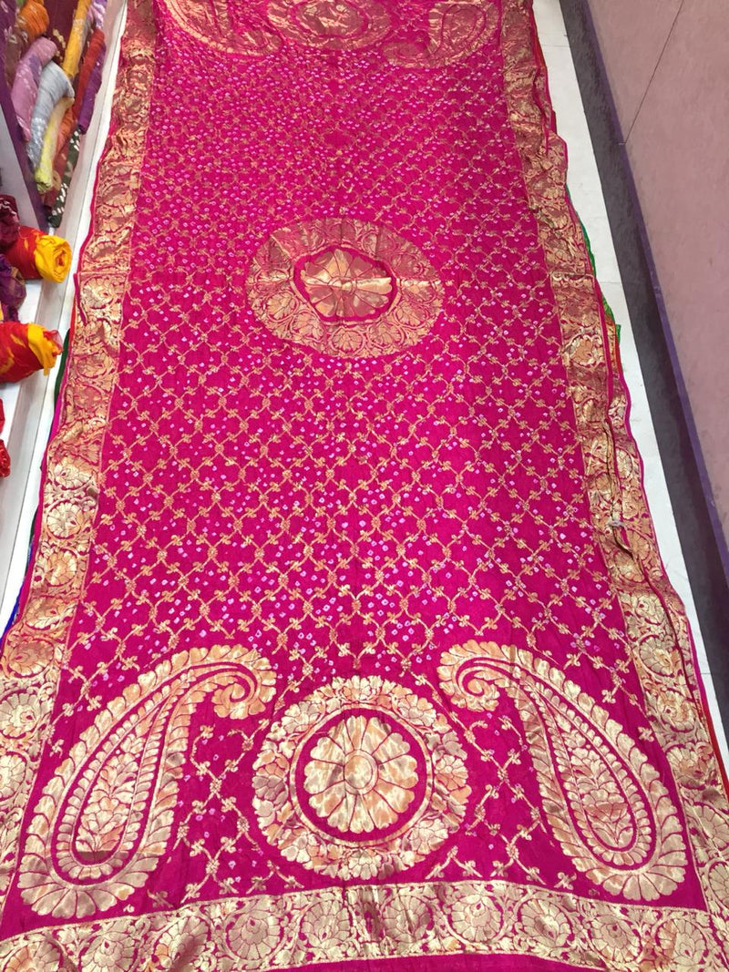 Banarasi Ghatchola Zari work dupaata