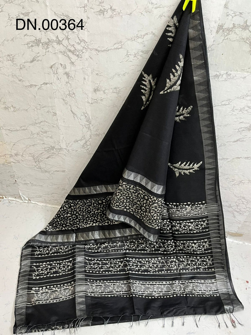 Kota staple Mangalagiri temple border saree with running blouse