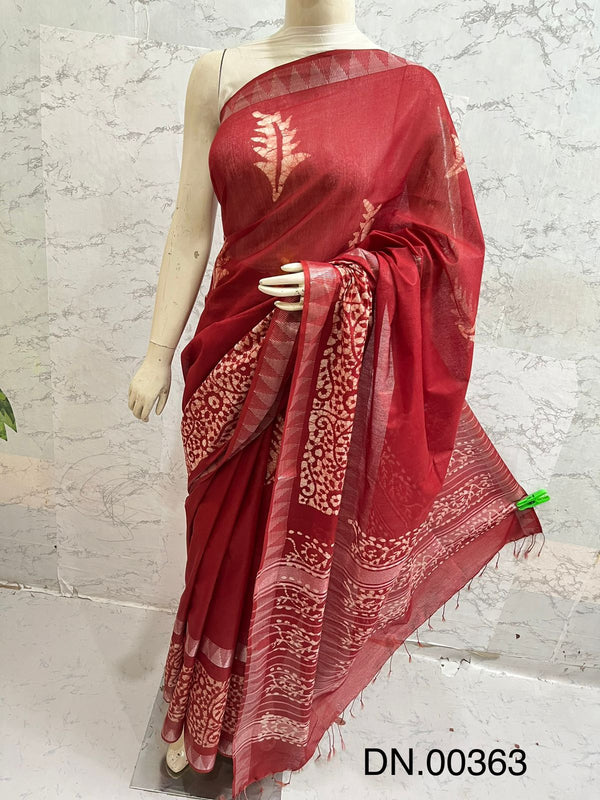 Kota staple Mangalagiri temple border saree with running blouse