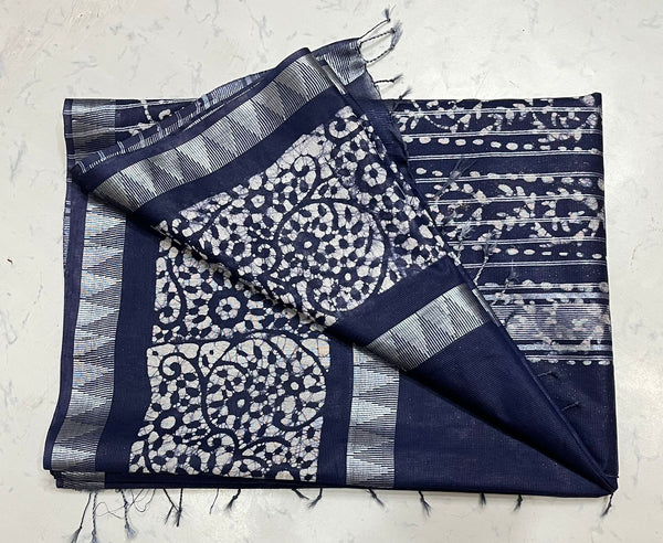 Kota staple Mangalagiri temple border saree with running blouse