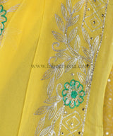 Pure Diamond Chiffon Rajput work saree With Blouse (6.3metr).