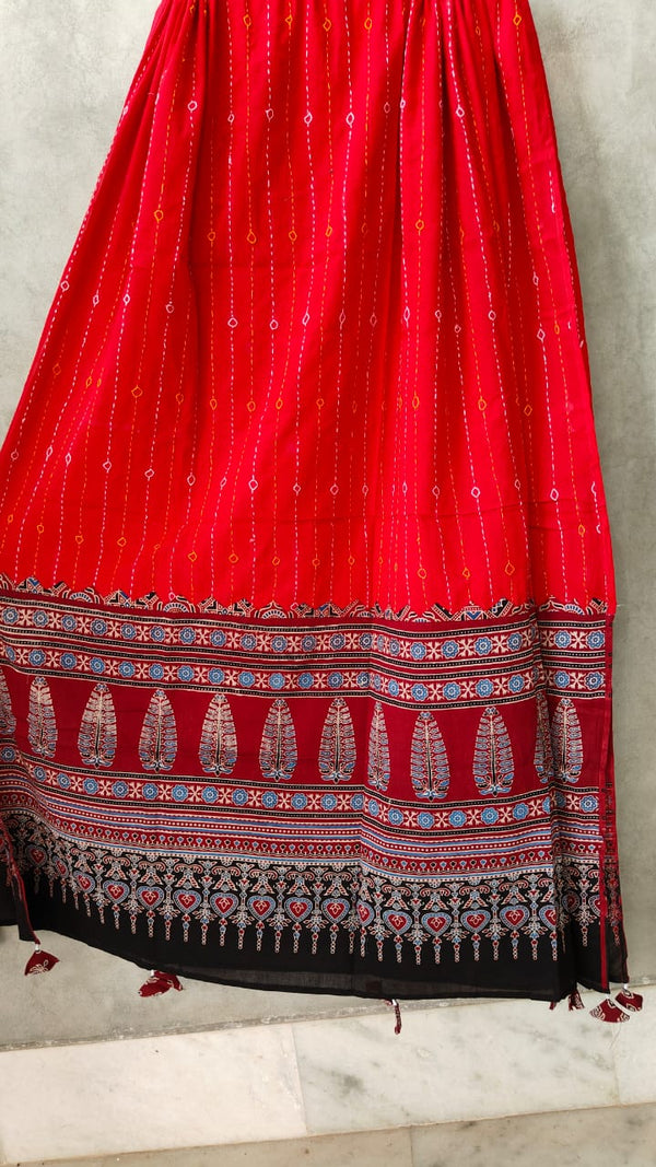 Pure cotton Applique Work Dupatta.