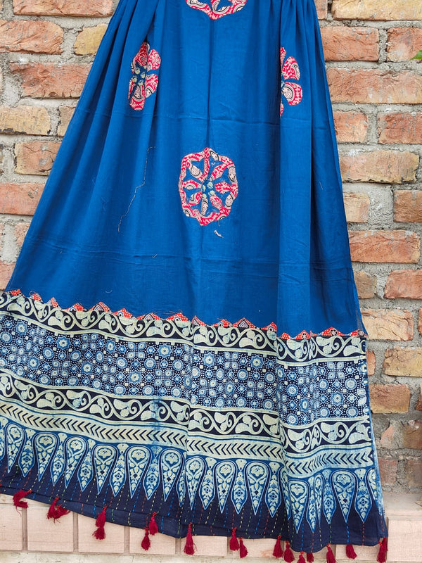 Pure cotton Applique Work Dupatta.