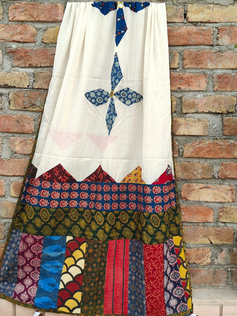 Pure cotton Applique Work Dupatta.