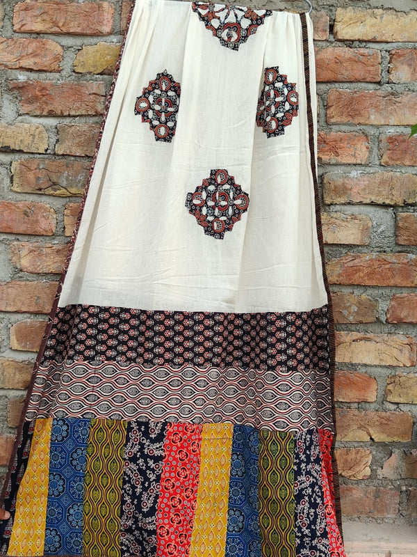 Pure cotton Applique Work Dupatta.