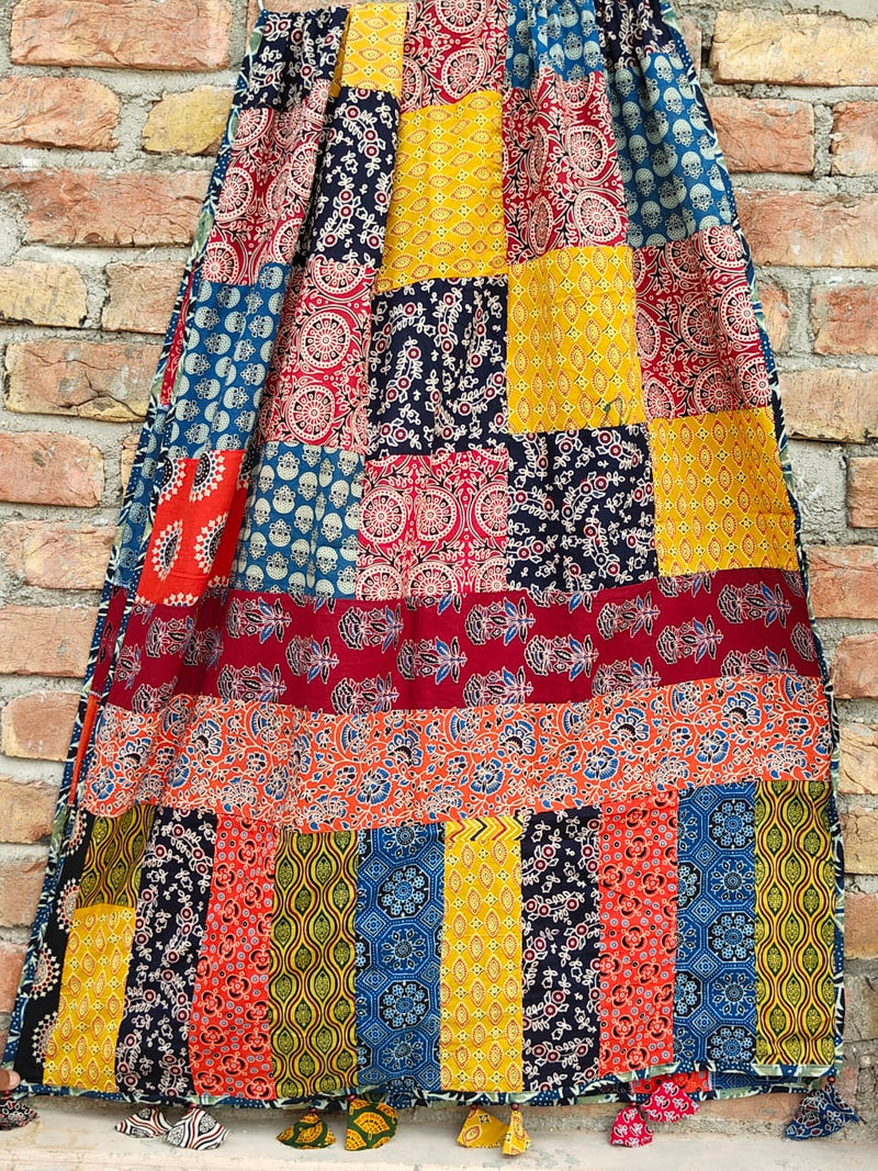 Pure cotton Applique Work Dupatta.