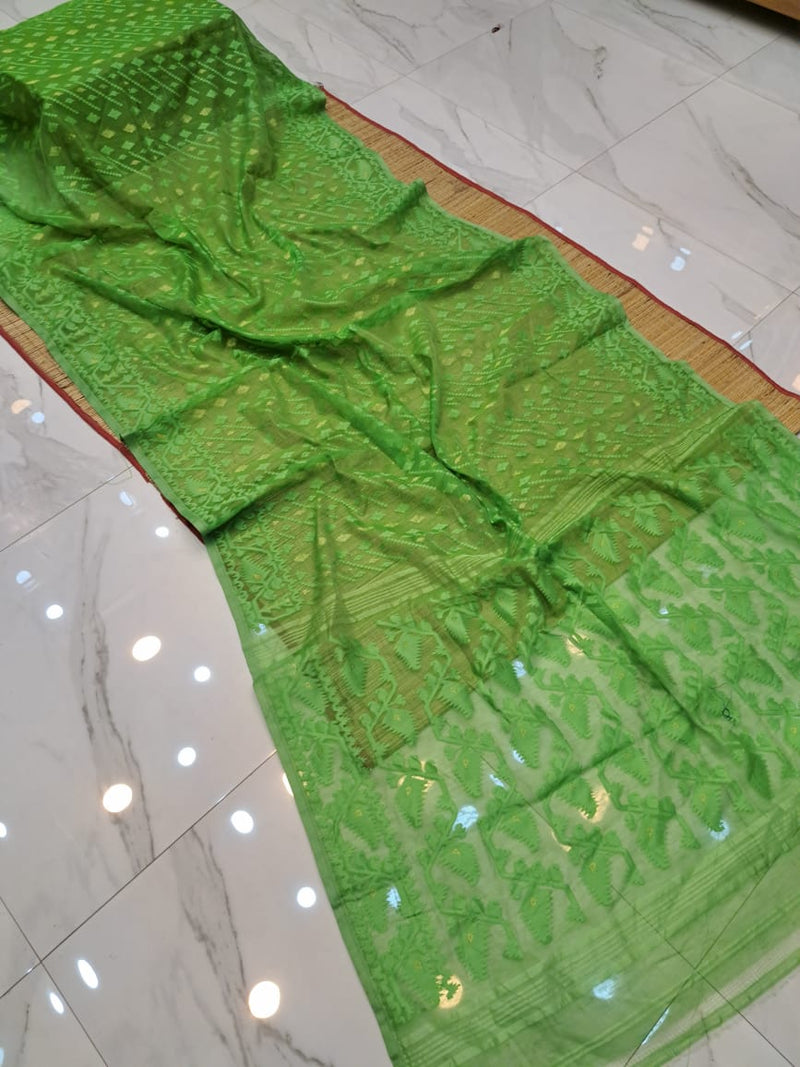 Authentic Bengali Cotton Jamdani Saree