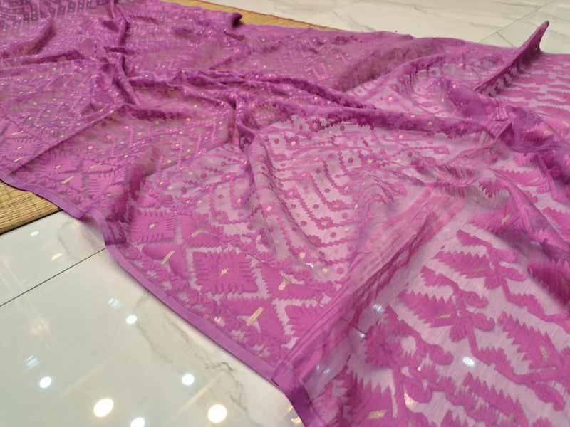 Authentic Bengali Cotton Jamdani Saree