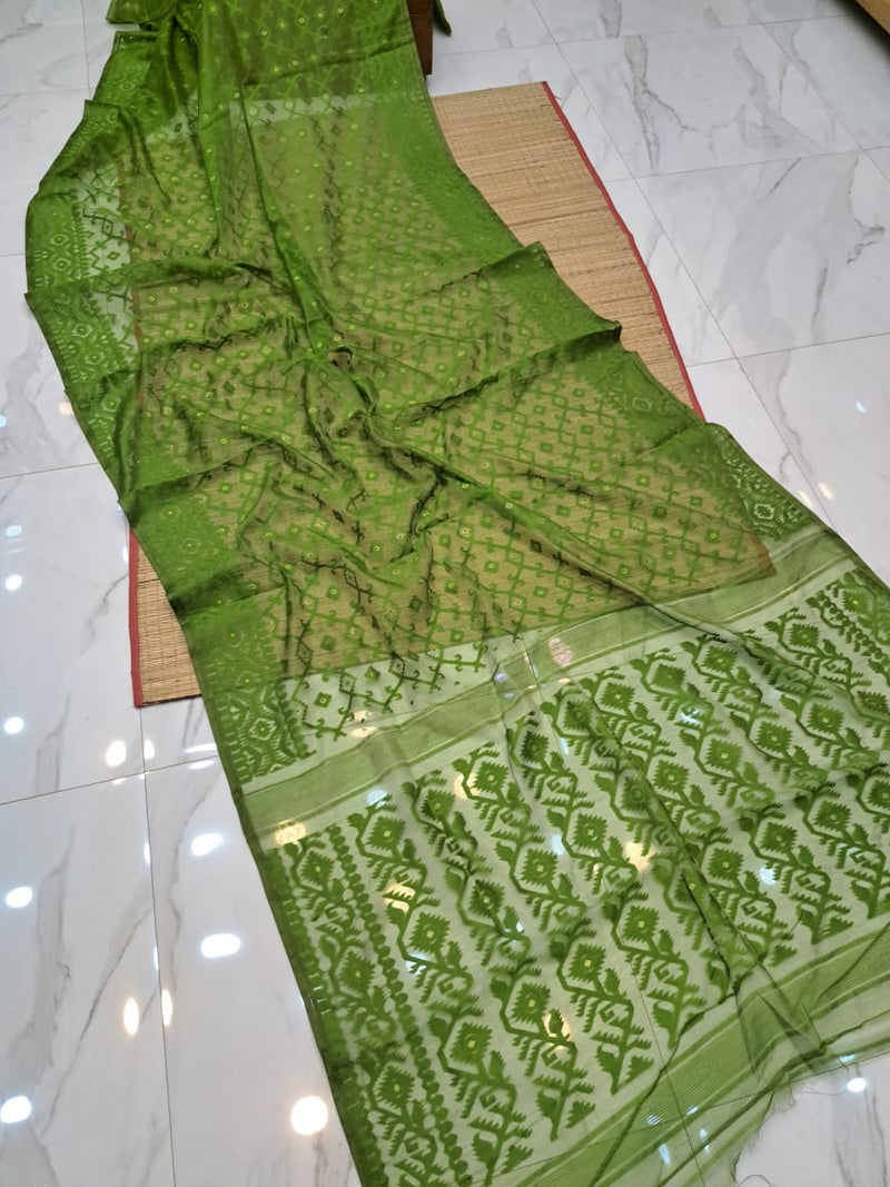 Authentic Bengali Cotton Jamdani Saree