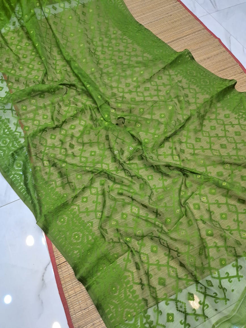 Authentic Bengali Cotton Jamdani Saree