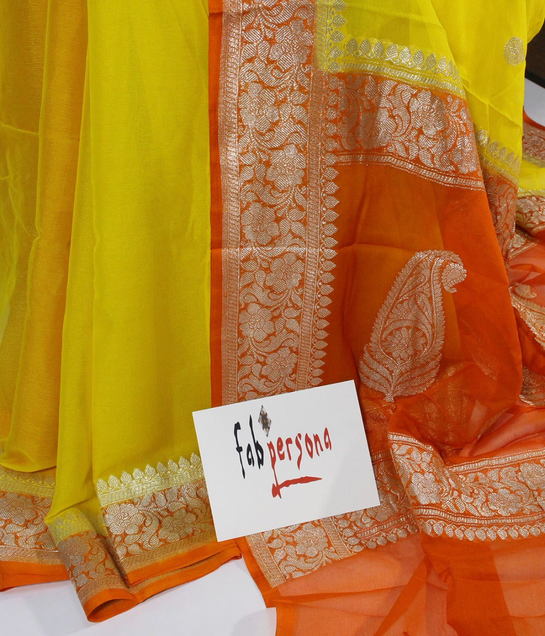 Buy KHATRI AND SONS Embellished Bandhani Chiffon Yellow Sarees Online @  Best Price In India | Flipkart.com