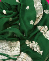 Pure Khaddi Chiffon Georgette Saree (6.2 meter)