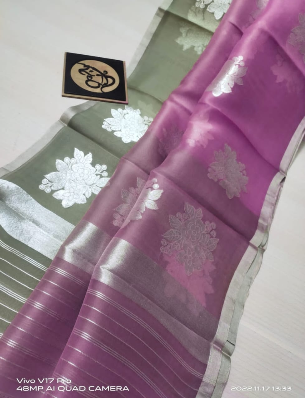 Banarasi Kora Organza Soft Silk Saree