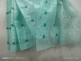 Kota Doria Embroidered Saree in Green  color