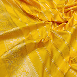 Pure katan silk khadwa Hand Weaved Zari work Saree