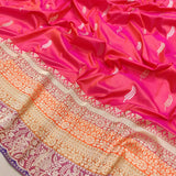 Pure katan silk khadwa Hand Weaved Zari work Saree