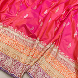 Pure katan silk khadwa Hand Weaved Zari work Saree