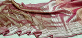 Pure Tissue Silk Saree with Iktara and sona rupa buti fusion