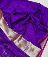 Pure katan Tanchui silk Hand Weaved Multi meena jaal work Saree