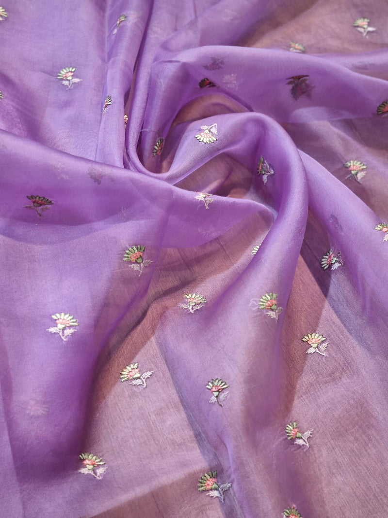 Exclusive Pure Organza Silk Saree With Multi thread Embroidery |LIMITED EDITION|