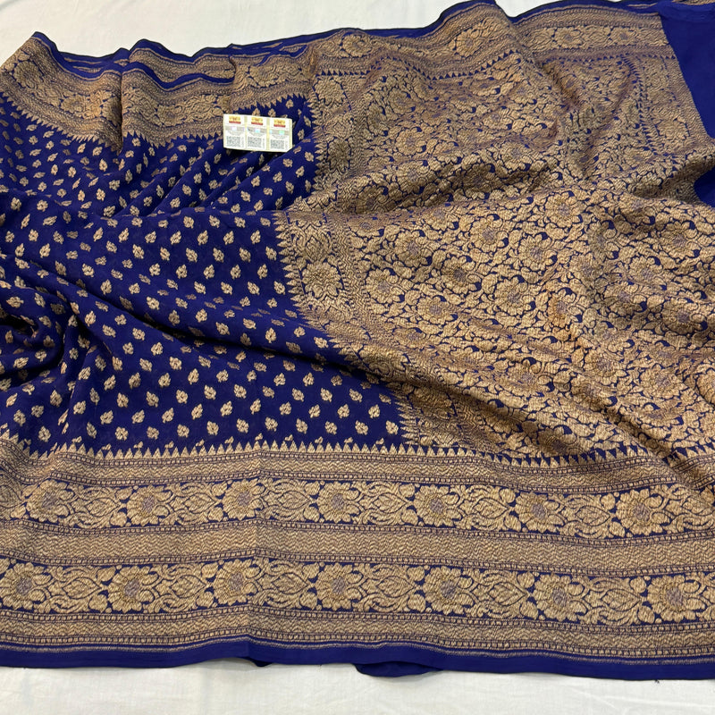 Pure Banarasi Handloom Khaddi Georgette Silk Saree | NEW EDITION |