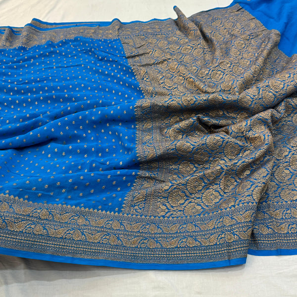 Pure Banarasi Handloom Khaddi Georgette Silk Saree | NEW EDITION |