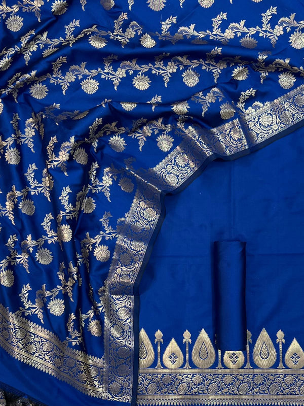 Pure Banarasi Soft Silk Unstitched Suit