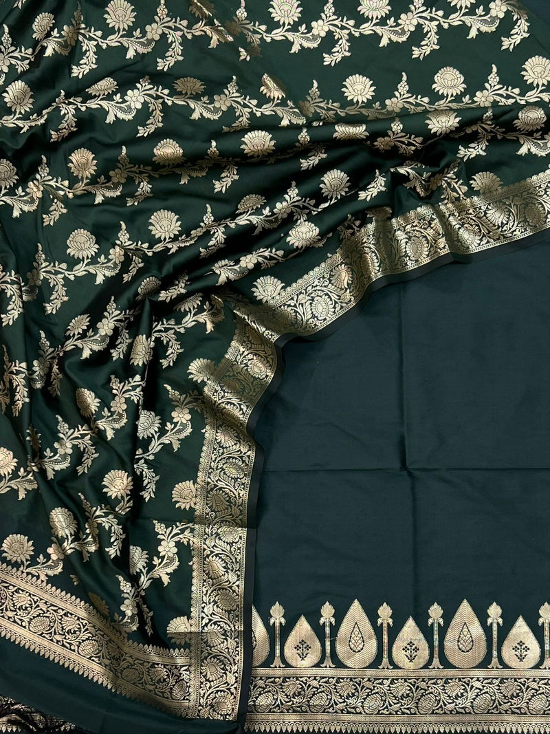 Pure Banarasi Soft Silk Unstitched Suit